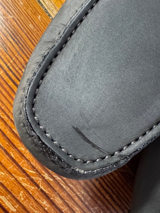 Salvatore Ferragamo Driver Loafers Ornament Gancini Detail Gray Nobuck Suede 7.5 main image 9